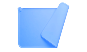 Vattentät Silikonmatta för Katter med Upphöjd Kant – Underlägg för Matskålar till Husdjur