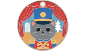 Mjaukknäpparen Graverad ID-Bricka för Katt