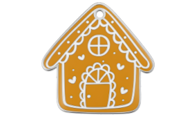 Pepparkakshus Graverad ID-Bricka för Katt